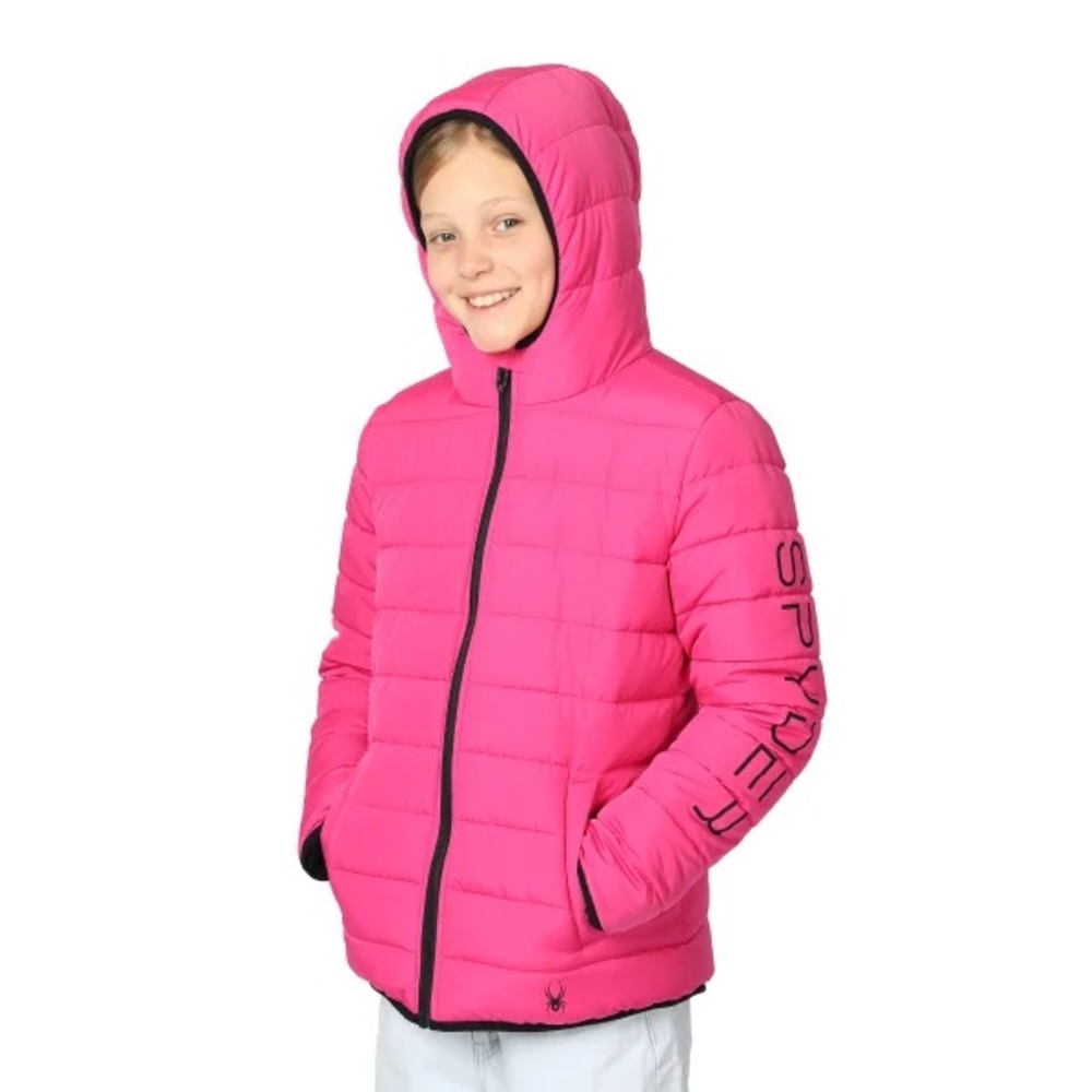 Spyder - Girl’s Sherpa Lined Puffer Winter Jacket - Picture 4 of 6